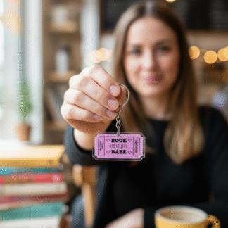 "Book Club Babe" Acrylic Keychain
