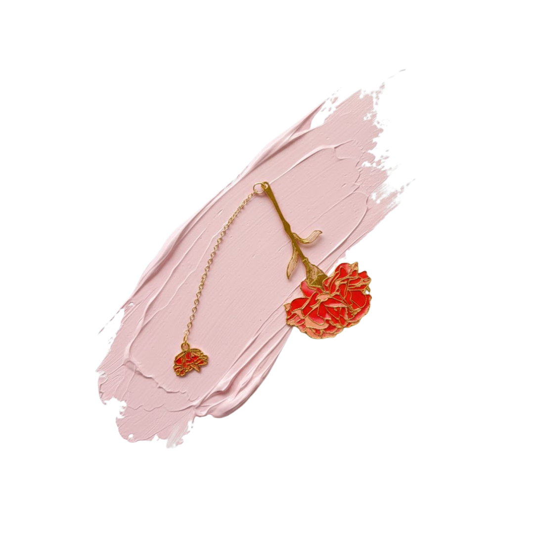 Carnation Keepsake Bookmark