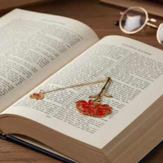 Carnation Keepsake Bookmark