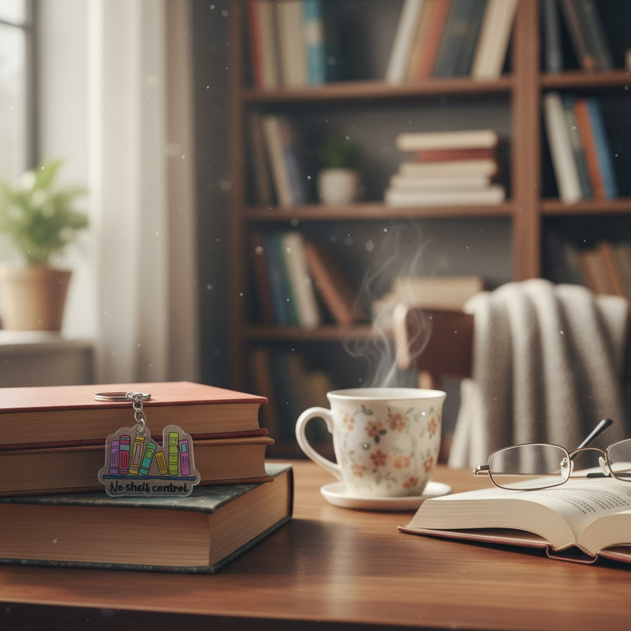 "No Shelf Control" Acrylic Keychain