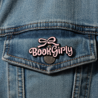 "Book Girly" Script Pin