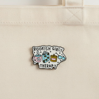 "Bookish Girly Therapy" Pin