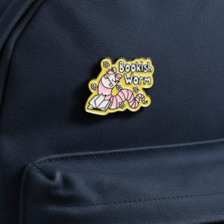 Bookish Worm Pin
