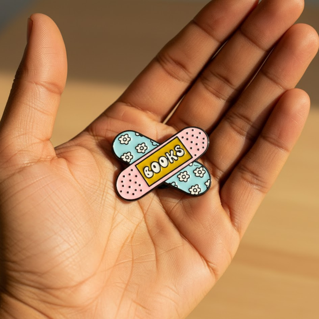 Books Bandages Pin