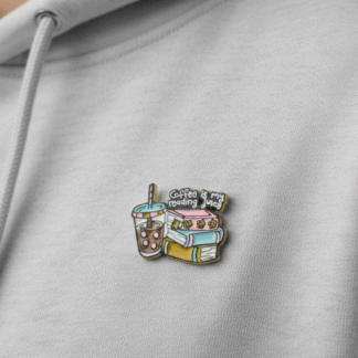 Coffee Is My Reading Juice Pin