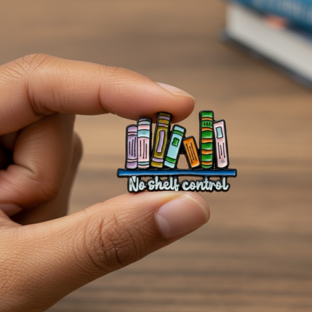 "No Shelf Control" Pin