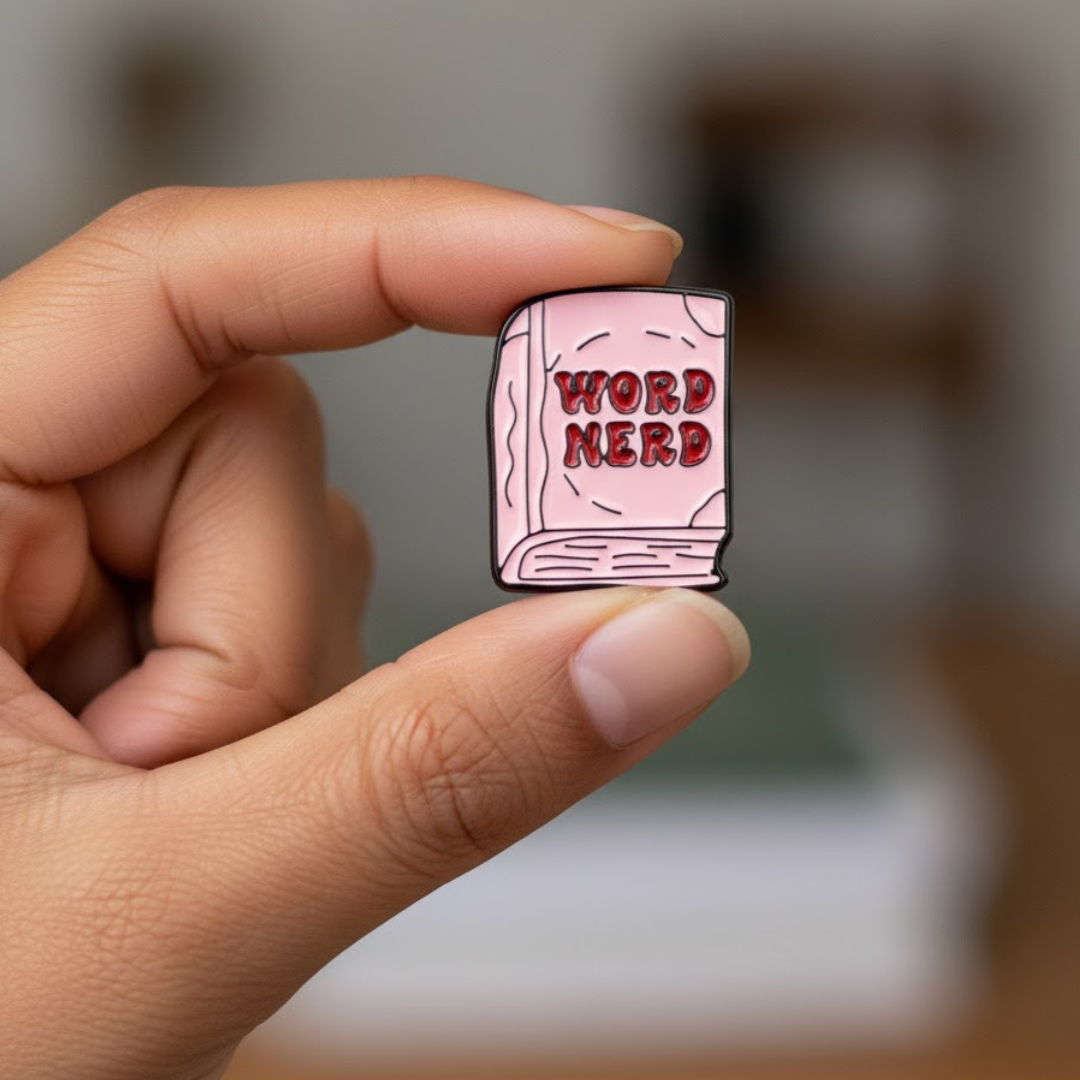 "Word Nerd" Pin