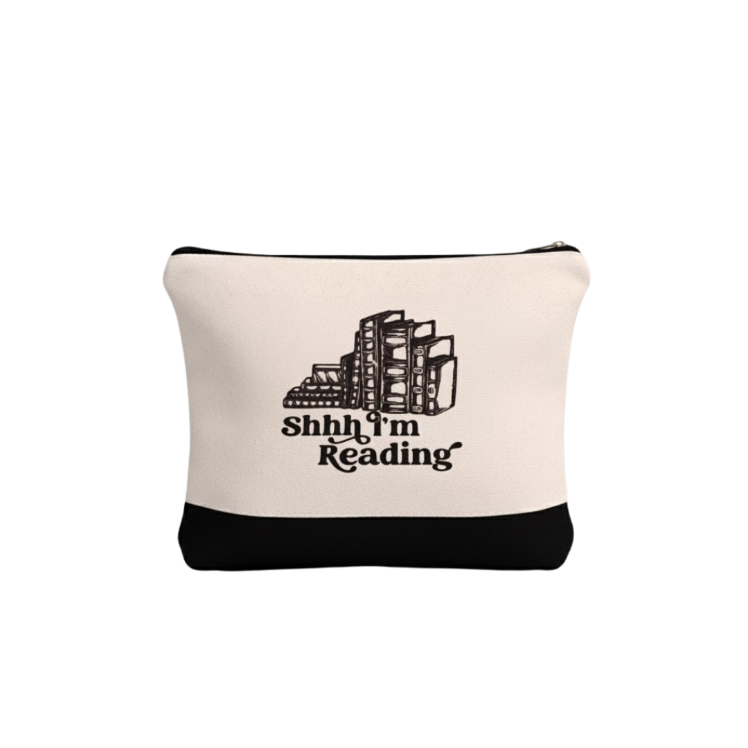 "Shhh I'm Reading" Zippered Pouch