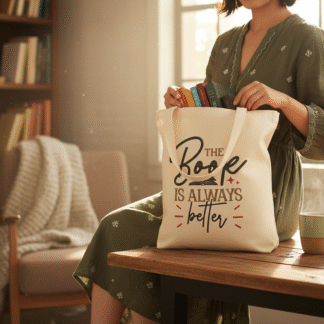 "The Book is Always Better" Canvas Tote