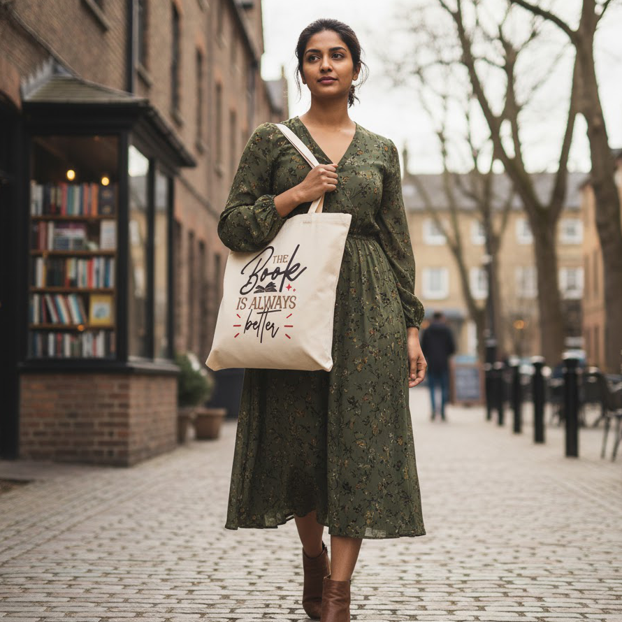 "The Book is Always Better" Canvas Tote