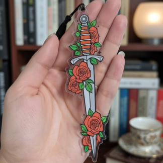 Dagger & Rose Acrylic Bookmark
