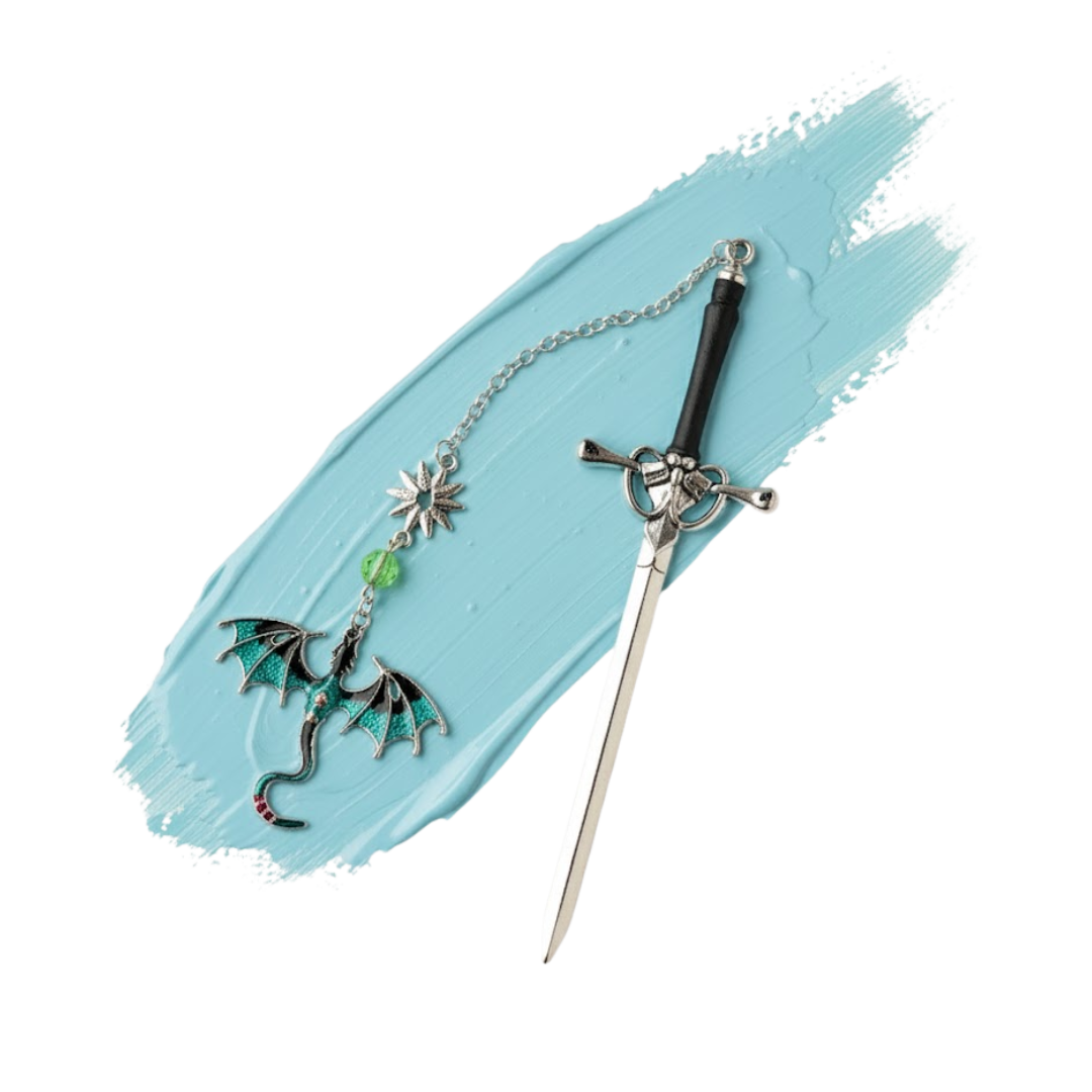 Metal Dragon Sword Bookmark