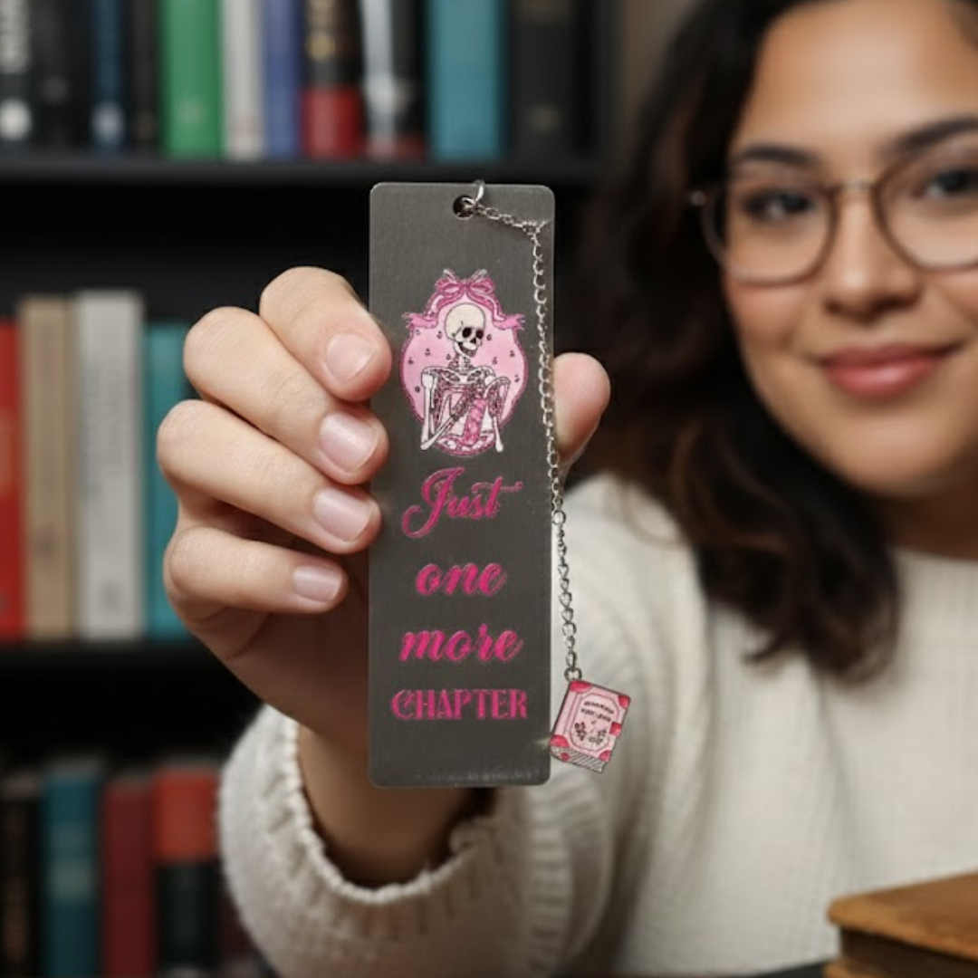 Just One More Chapter - Stainless Steel Bookmark