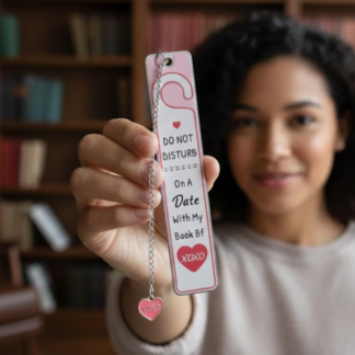 On a Date with my Book BF - Stainless Steel Bookmark