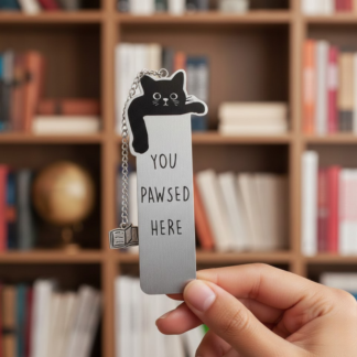 You Pawsed Here - Stainless Steel Bookmark