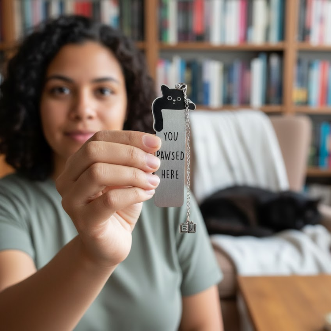 You Pawsed Here - Stainless Steel Bookmark