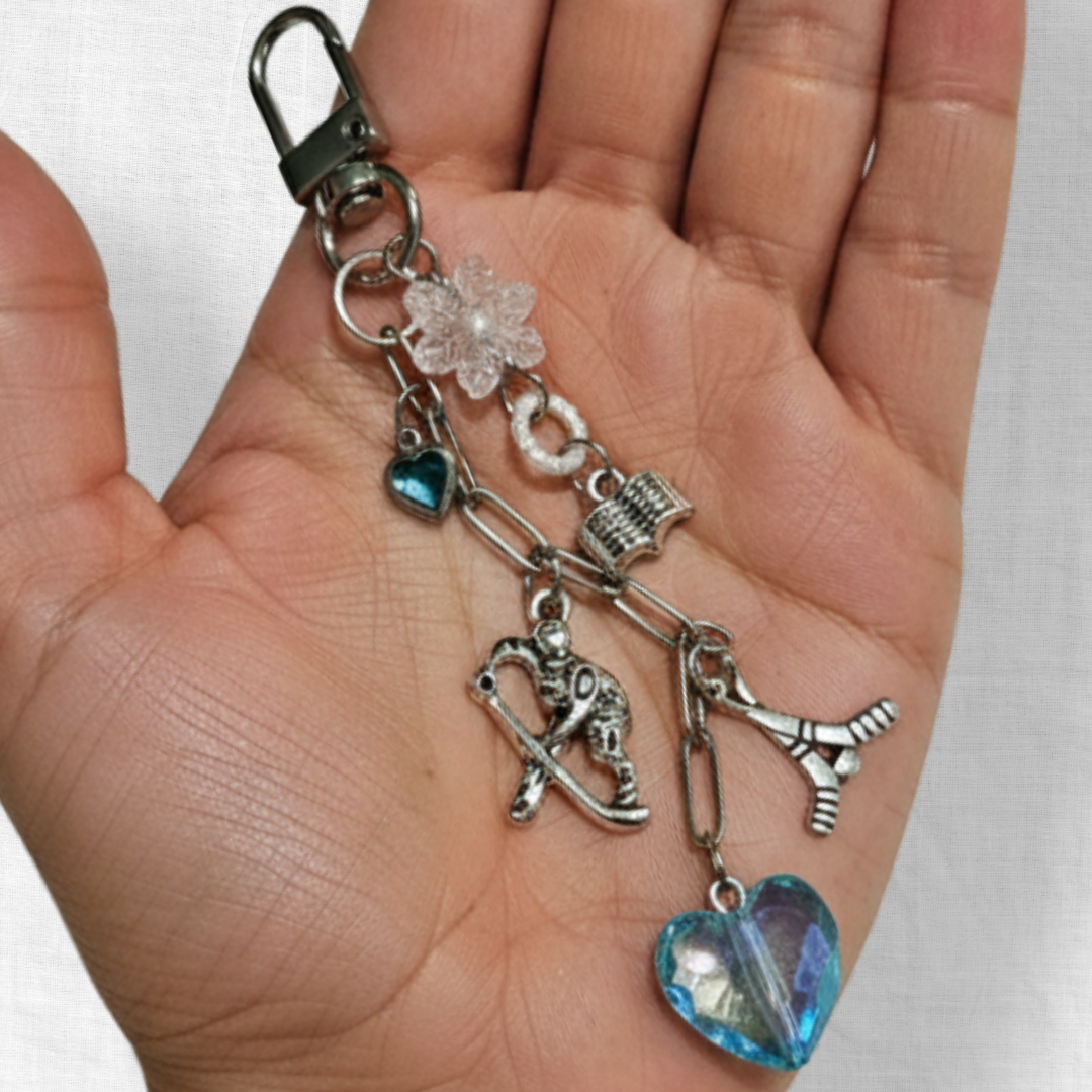 Hockey Romance Charm Clip