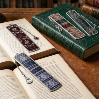 Vintage Book - Metal Bookmark