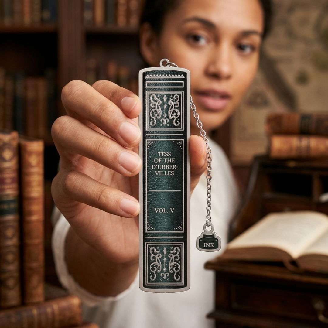 Vintage Book - Metal Bookmark