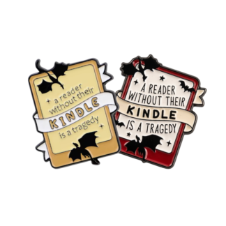 Reader Without Kindle Enamel Pin