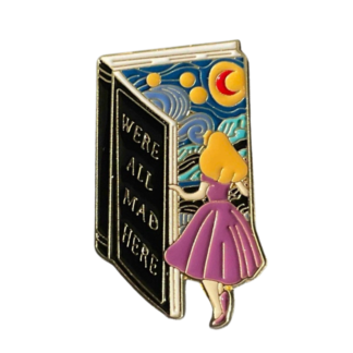 We’re All Mad Enamel Pin