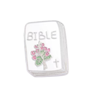 Floral Bible Enamel Pin